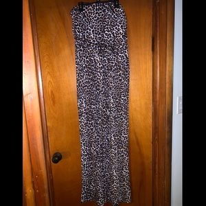 Cheetah print Tube Top Jumpsuit